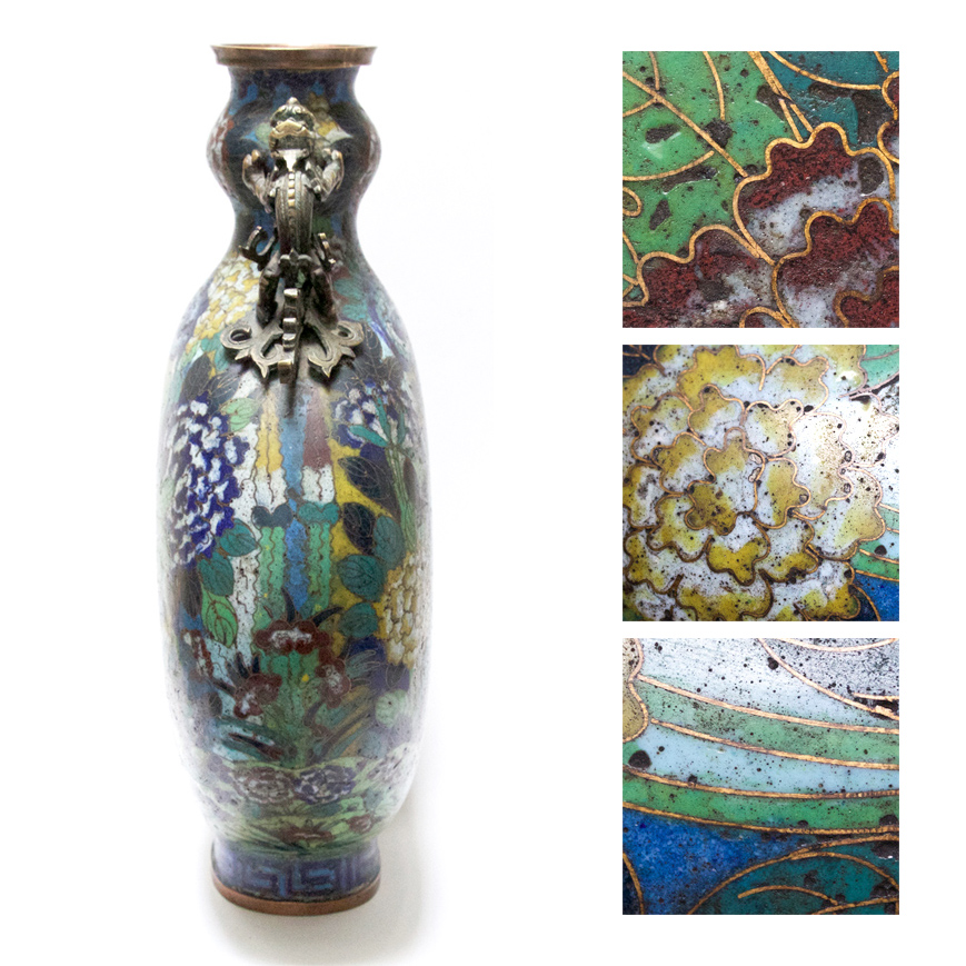 CLOISONNÉ-ENAMEL MOON FLASK BIANHU, JIAQING