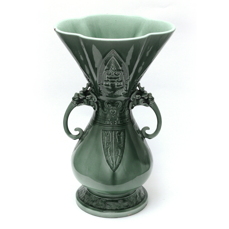VASE EN FAÏENCE ÉMAILLÉE, THÉODORE DECK XIXe