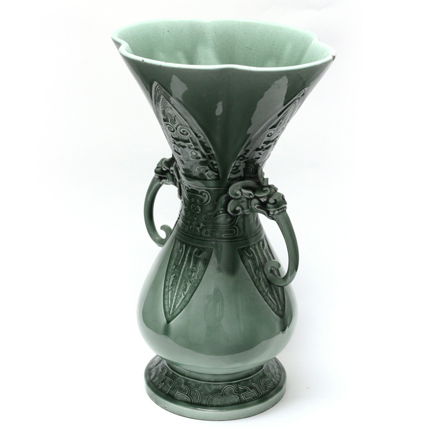 VASE EN FAÏENCE ÉMAILLÉE, THÉODORE DECK XIXe