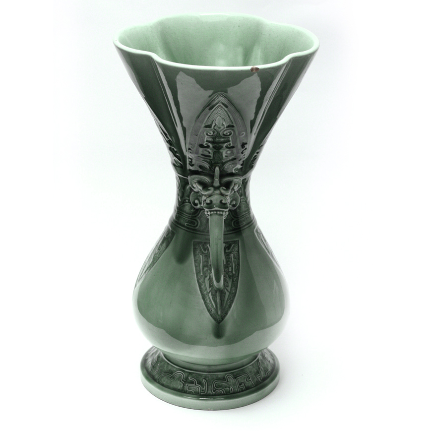 VASE EN FAÏENCE ÉMAILLÉE, THÉODORE DECK XIXe