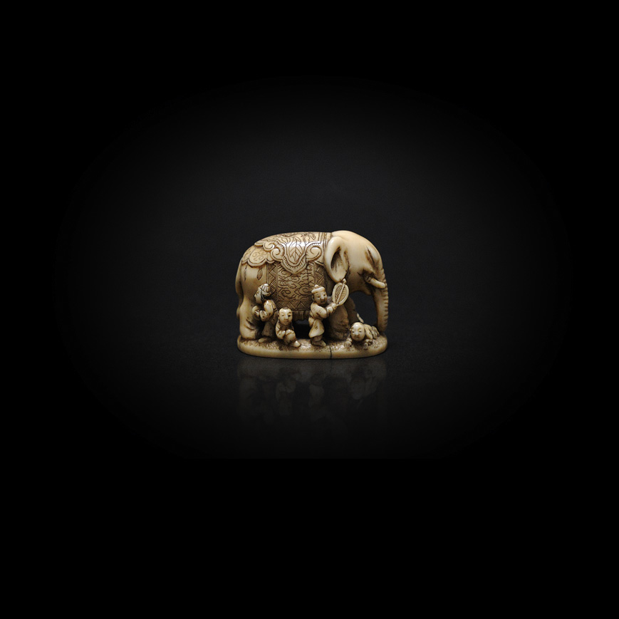 NETSUKE EN IVOIRE, EDO XIXe siècle