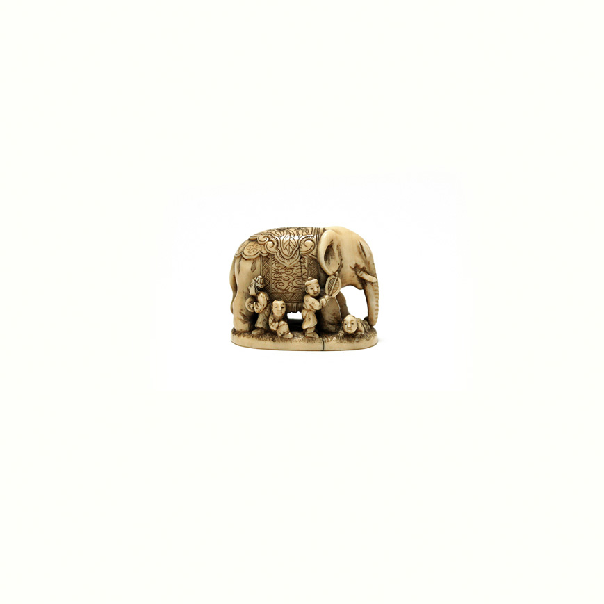 NETSUKE EN IVOIRE, EDO XIXe siècle