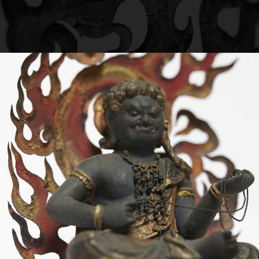 STATUE DE FUDO-MYOO, EDO DÉBUT XVIIIe