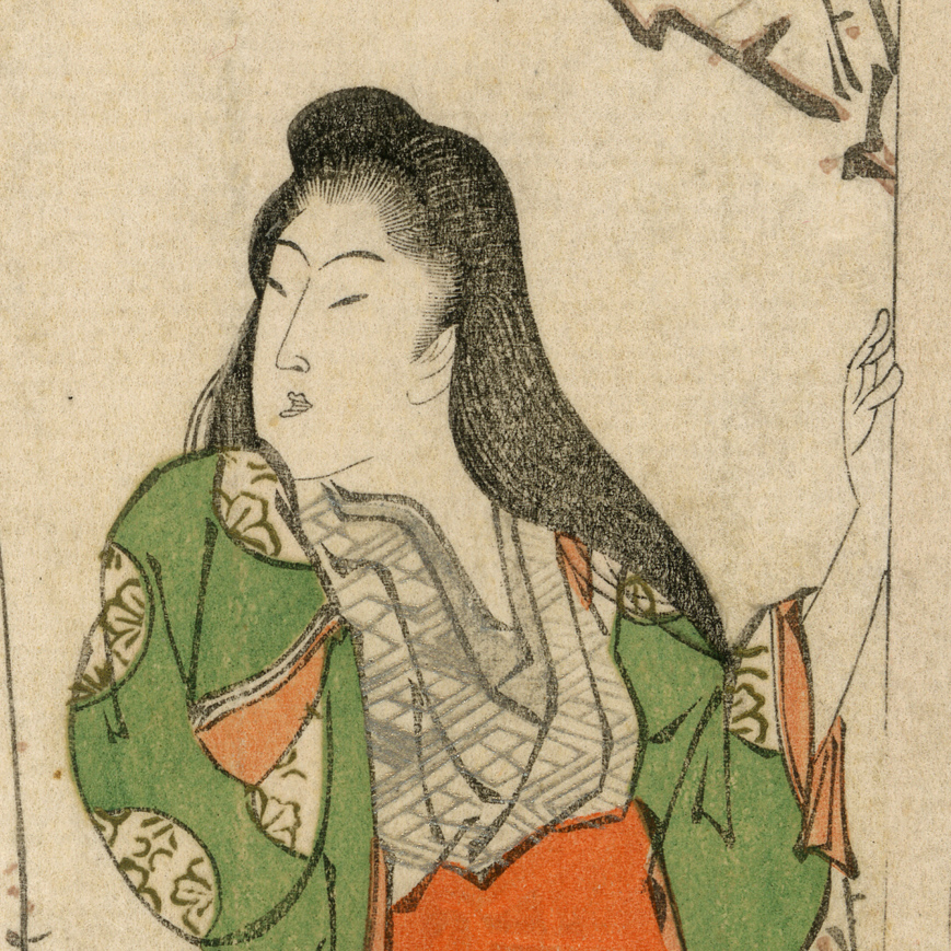 Estampe surimono par Tesai Hokuba C.1820