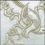 Plaque en jade céladon aux phénix accolés, Qing XIXe