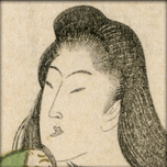 Estampe surimono par Tesai Hokuba C.1820